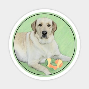 Labrador Retriever Yellow with Tennis Balls Magnet